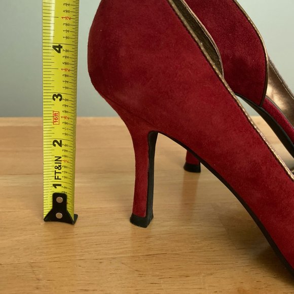 Rampage, 7.5M dark red heels - Picture 5 of 6